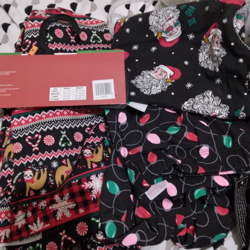 Size s/m  christmas leggings 3 pair one